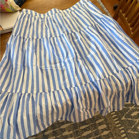 J. Crew Blue and White Maxi Skirt - Picture 2 of 3